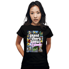 Load image into Gallery viewer, Daily_Deal_Shirts Fitted Shirts, Woman / Small / Black Grand Theft Floreda