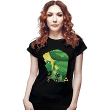 Load image into Gallery viewer, Shirts Fitted Shirts, Woman / Small / Black Hyrule Hero
