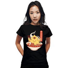 Load image into Gallery viewer, Shirts Fitted Shirts, Woman / Small / Black Fat Chocobo Ramen