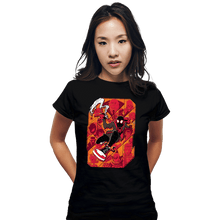 Load image into Gallery viewer, Secret_Shirts Fitted Shirts, Woman / Small / Black Miles Verse