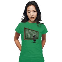 Load image into Gallery viewer, Daily_Deal_Shirts Fitted Shirts, Woman / Small / Irish Green Black Knight Detention