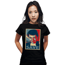 Load image into Gallery viewer, Shirts Fitted Shirts, Woman / Small / Black Save Ferris