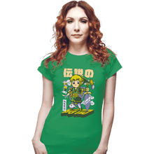Load image into Gallery viewer, Daily_Deal_Shirts Fitted Shirts, Woman / Small / Irish Green Lil' Legend