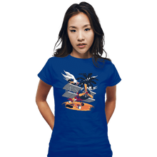 Load image into Gallery viewer, Daily_Deal_Shirts Fitted Shirts, Woman / Small / Royal Blue Repairs