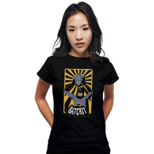 Load image into Gallery viewer, Daily_Deal_Shirts Fitted Shirts, Woman / Small / Black Batcrit