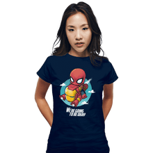 Load image into Gallery viewer, Shirts Fitted Shirts, Woman / Small / Navy We're Going To Be Ok