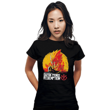 Load image into Gallery viewer, Shirts Fitted Shirts, Woman / Small / Black Saiyan Prince Redemption