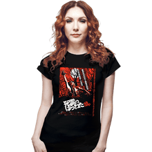 Load image into Gallery viewer, Daily_Deal_Shirts Fitted Shirts, Woman / Small / Black TED Poster