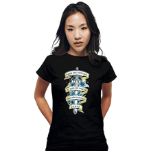 Load image into Gallery viewer, Daily_Deal_Shirts Fitted Shirts, Woman / Small / Black Vintage Sword