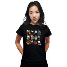 Load image into Gallery viewer, Daily_Deal_Shirts Fitted Shirts, Woman / Small / Black Horror Puppies