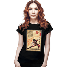 Load image into Gallery viewer, Daily_Deal_Shirts Fitted Shirts, Woman / Small / Black Fire Nation Master Woodblock