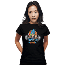 Load image into Gallery viewer, Shirts Fitted Shirts, Woman / Small / Black Fusion Gym