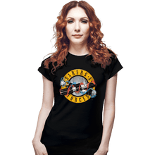 Load image into Gallery viewer, Daily_Deal_Shirts Fitted Shirts, Woman / Small / Black Sabers N Forces