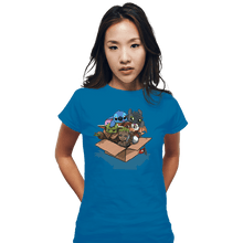 Load image into Gallery viewer, Shirts Fitted Shirts, Woman / Small / Sapphire Kawaii Full Team