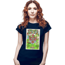 Load image into Gallery viewer, Shirts Fitted Shirts, Woman / Small / Navy The Mushroom Kingdom