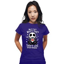 Load image into Gallery viewer, Daily_Deal_Shirts Fitted Shirts, Woman / Small / Violet There's Love In The Air