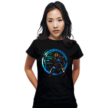 Load image into Gallery viewer, Daily_Deal_Shirts Fitted Shirts, Woman / Small / Black Kingom Hero