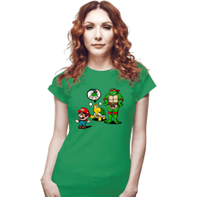 Load image into Gallery viewer, Secret_Shirts Fitted Shirts, Woman / Small / Irish Green Turtle Big Bro