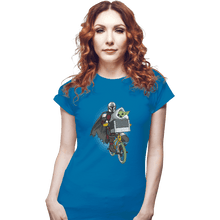 Load image into Gallery viewer, Shirts Fitted Shirts, Woman / Small / Sapphire Foundling Phone Home