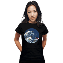 Load image into Gallery viewer, Shirts Fitted Shirts, Woman / Small / Black Kanagawa Brooms