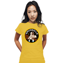 Load image into Gallery viewer, Daily_Deal_Shirts Fitted Shirts, Woman / Small / White Vintage Spaceballs