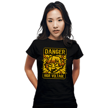 Load image into Gallery viewer, Shirts Fitted Shirts, Woman / Small / Black High Voltage
