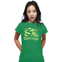 Load image into Gallery viewer, Shirts Fitted Shirts, Woman / Small / Irish Green Relax In Saturn Valley