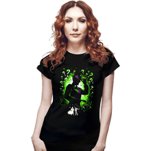 Load image into Gallery viewer, Daily_Deal_Shirts Fitted Shirts, Woman / Small / Black The Enigma