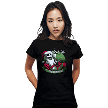 Load image into Gallery viewer, Daily_Deal_Shirts Fitted Shirts, Woman / Small / Black Is This Christmas?