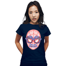 Load image into Gallery viewer, Daily_Deal_Shirts Fitted Shirts, Woman / Small / Navy Secret ID