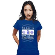 Load image into Gallery viewer, Shirts Fitted Shirts, Woman / Small / Royal Blue Doctor Ugly Sweater
