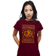Load image into Gallery viewer, Shirts Fitted Shirts, Woman / Small / Maroon GRYFFINDOR Sweater