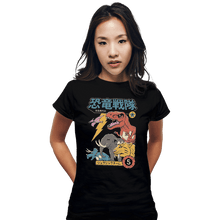 Load image into Gallery viewer, Shirts Fitted Shirts, Woman / Small / Black DIno Sentai