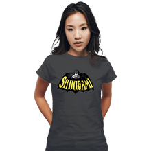 Load image into Gallery viewer, Shirts Fitted Shirts, Woman / Small / Charcoal Bat Shinigami
