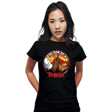 Load image into Gallery viewer, Daily_Deal_Shirts Fitted Shirts, Woman / Small / Black DILLON!