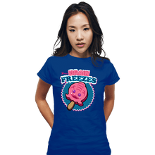 Load image into Gallery viewer, Daily_Deal_Shirts Fitted Shirts, Woman / Small / Royal Blue Krang's Brain Freezes