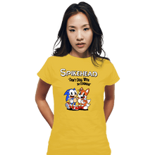 Load image into Gallery viewer, Daily_Deal_Shirts Fitted Shirts, Woman / Small / White Spikehead