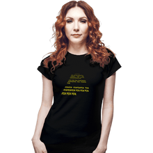 Load image into Gallery viewer, Shirts Fitted Shirts, Woman / Small / Black Crawl Pew