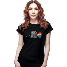 Load image into Gallery viewer, Daily_Deal_Shirts Fitted Shirts, Woman / Small / Black Dark Side Of The Temple