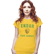Load image into Gallery viewer, Shirts Fitted Shirts, Woman / Small / White Endor Park Ranger

