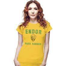 Load image into Gallery viewer, Shirts Fitted Shirts, Woman / Small / White Endor Park Ranger