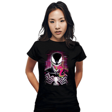 Load image into Gallery viewer, Secret_Shirts Fitted Shirts, Woman / Small / Black Venom Glitch