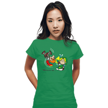 Load image into Gallery viewer, Shirts Fitted Shirts, Woman / Small / Irish Green The Triforge Gag