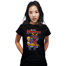 Load image into Gallery viewer, Daily_Deal_Shirts Fitted Shirts, Woman / Small / Black My Pet Krampus