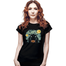 Load image into Gallery viewer, Shirts Fitted Shirts, Woman / Small / Black Starry Cave