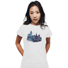 Load image into Gallery viewer, Shirts Fitted Shirts, Woman / Small / White Watercolor School