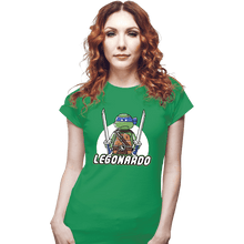 Load image into Gallery viewer, Daily_Deal_Shirts Fitted Shirts, Woman / Small / Irish Green Legonardo