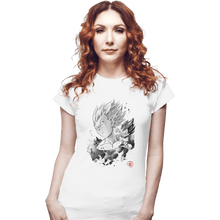 Load image into Gallery viewer, Shirts Fitted Shirts, Woman / Small / White The Prince Of Saiyans