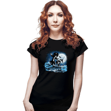 Load image into Gallery viewer, Daily_Deal_Shirts Fitted Shirts, Woman / Small / Black Dream And Death