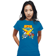 Load image into Gallery viewer, Shirts Fitted Shirts, Woman / Small / Sapphire X-Slash